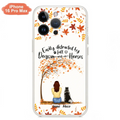 Custom Personalized Horse Dog Mom In Autumn Phone Case - Upto 3 Horses/ Dogs  - Case For iPhone And Samsung