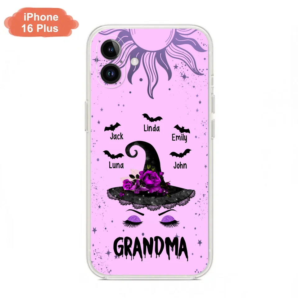 Personalized Grandma Witch Phone Case -
Upto 5 Kid's Name - Best Gift For Grandma- Grandma,Gigi,Nana,Mama,Gigi