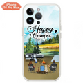 Personalized Camping Phone Case - Parents With 1 Kids And 2 Pets - Best Gift For Family - Happy Camper - Case For iPhone And Samsung