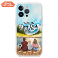 Personalized Pet Couple Phone Case - Parent With 1 Kid And 2 Pets - Case For iPhone And Samsung