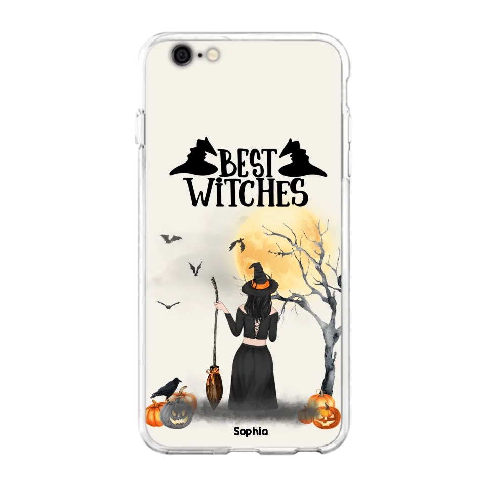 Custom Personalized Witchy Friends Phone Case - Gift For Best Friends with up to 3 Witches - Best Witches
