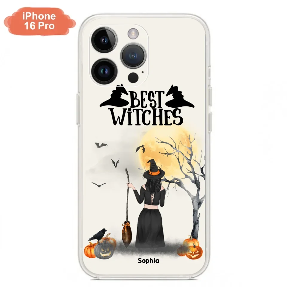 Custom Personalized Witchy Friends Phone Case - Gift For Best Friends with up to 3 Witches - Best Witches