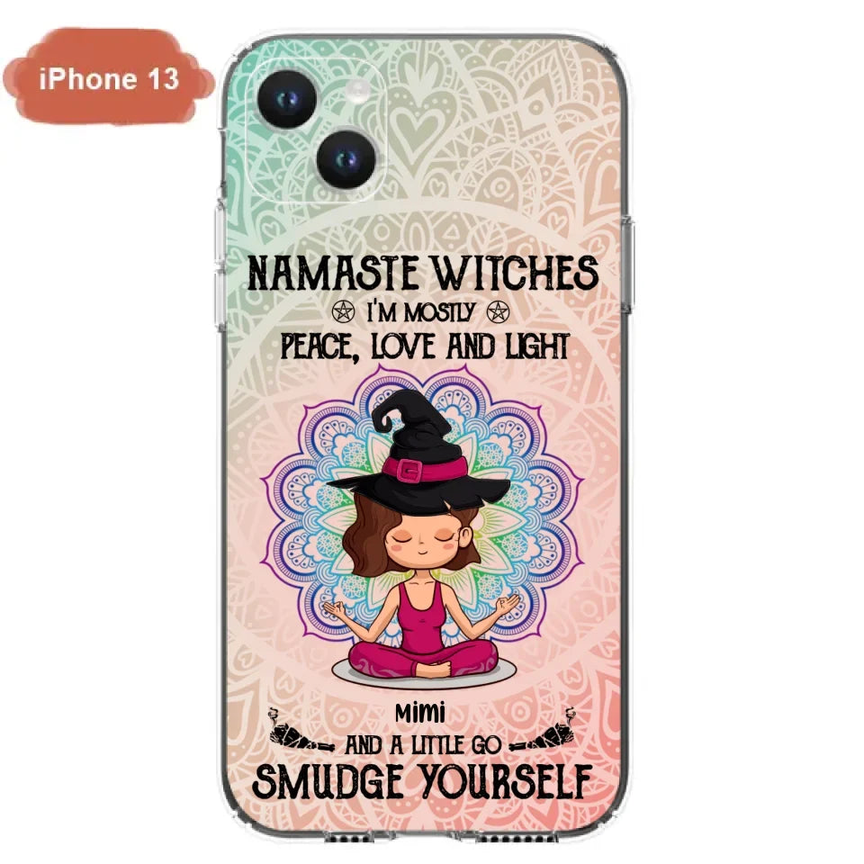 Custom Personalized Yoga Phone Case - Gift for Yoga Lovers - iPhone and Samsung Case - Namaste Witches
