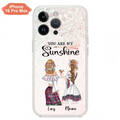 Custom Personalized Bohemian Friends Phone Case - Gift For Best Friends - iPhone & Samsung Case - You Are My Sunshine