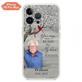 Custom Personalized Memorial Photo Phone Case - Memorial Gift Idea for Family/Mother's Day/Father's Day - Your Wings Were Ready But My Heart Was Not - Case for iPhone/Samsung