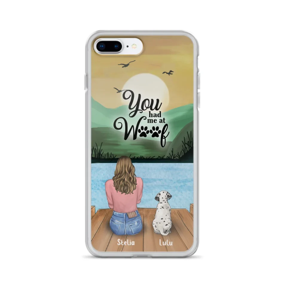Personalized Dog Mom Phone Case - Gifts For Dog Lover With Up to 4 Dogs - You Had Me At Woof - The New Version for iPhone 16 Series