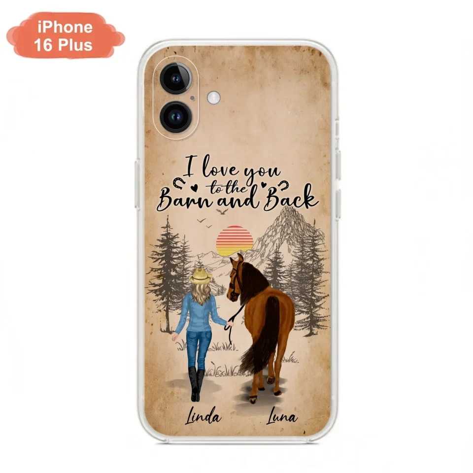Custom Personalized Horse Girl Phone Case - Gift Idea For Horse Lovers/Girl - Upto 6 Horses - Just A Girl Who Loves Horses - Case For iPhone/Samsung