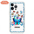Custom Personalized Butterfly Grandma iPhone/ Samsung Phone Case - Up to 10 Kid's Name - Mother's Day Gift Idea For Grandma