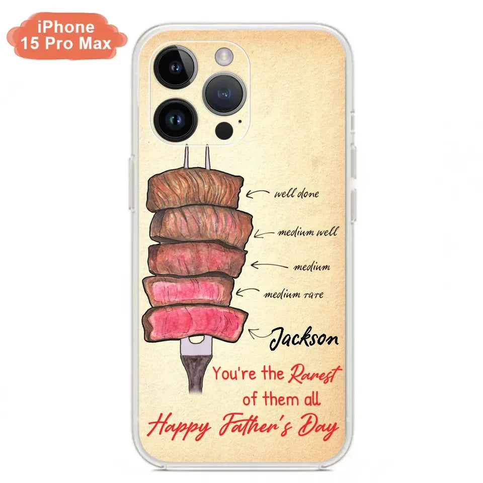 Custom Personalized Father's Day Phone Case - Gift Idea For Father's Day - You're The Rarest Of Them All - Cases For iPhone And Samsung