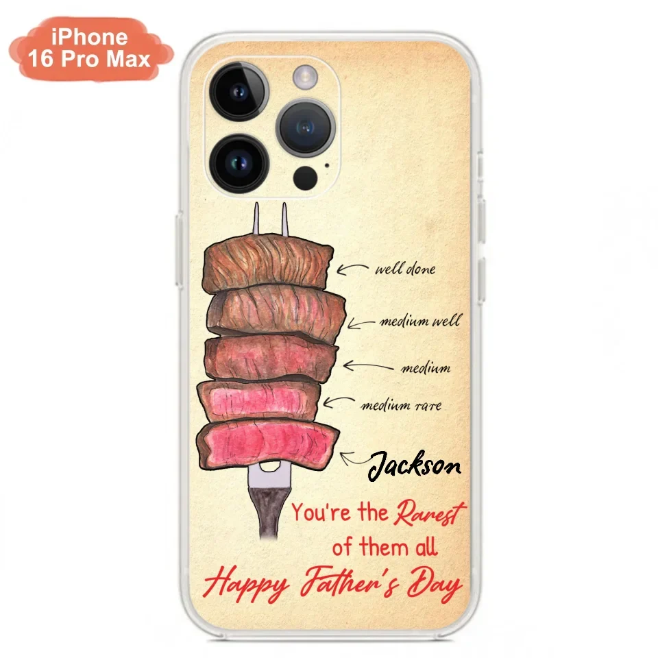 Custom Personalized Father's Day Phone Case - Gift Idea For Father's Day - You're The Rarest Of Them All - Cases For iPhone And Samsung