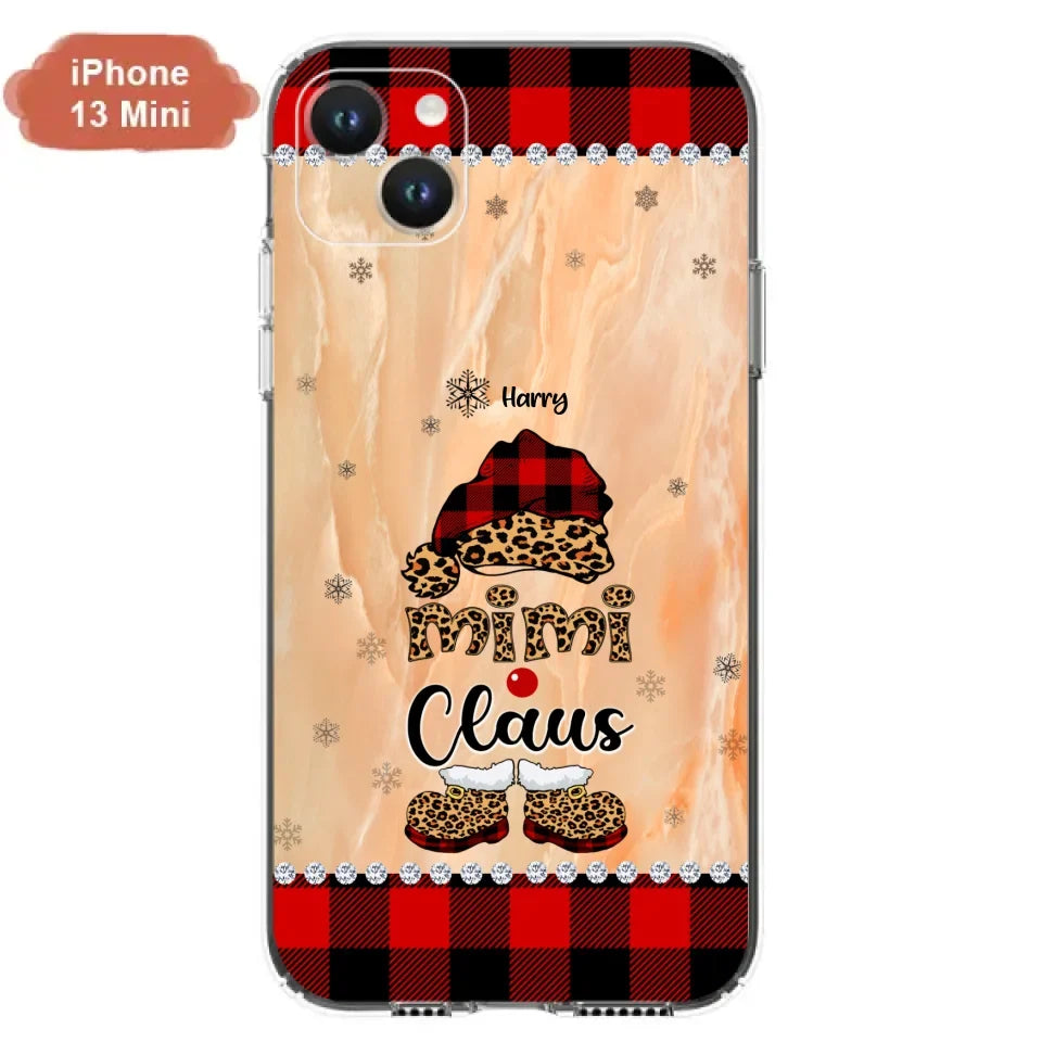 Custom Personalized Mimi Claus Phone Case - Upto 9 Names - Gift For Grandma - Case For iPhone And Samsung