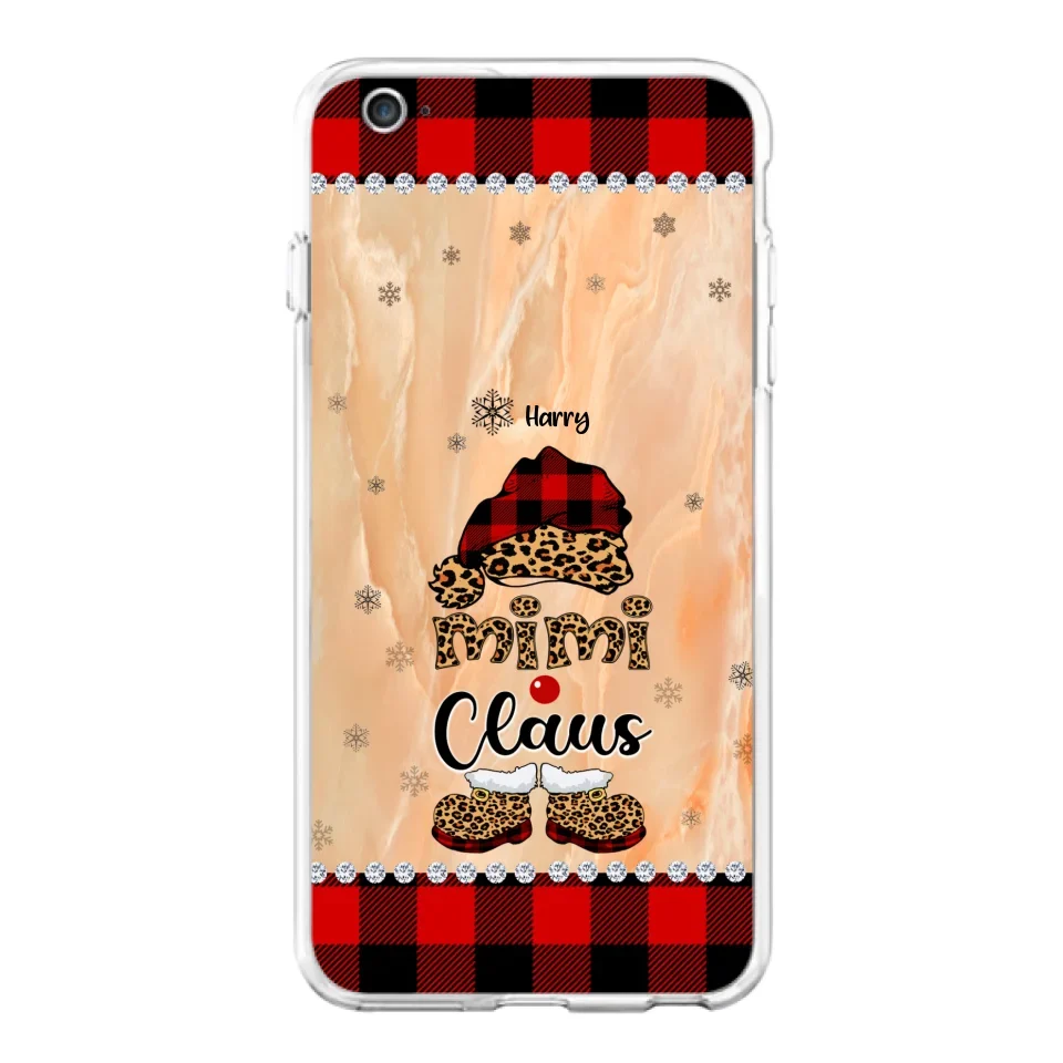 Custom Personalized Mimi Claus Phone Case - Upto 9 Names - Gift For Grandma - Case For iPhone And Samsung