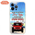 Custom Personalized Off-road Lady Phone Case - Upto 5 Dogs - Gift Idea For Dog/Off-road Lover - Buckle Up Buttercup - Case For iPhone/Samsung