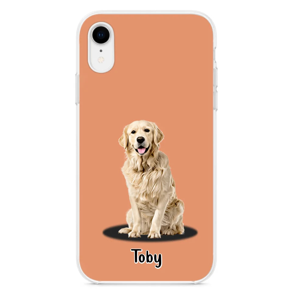 Custom Personalized Pet Phone Case - Up to 3 Pets - Gift Idea For Dog/ Cat Lover - Case For iPhone And Samsung