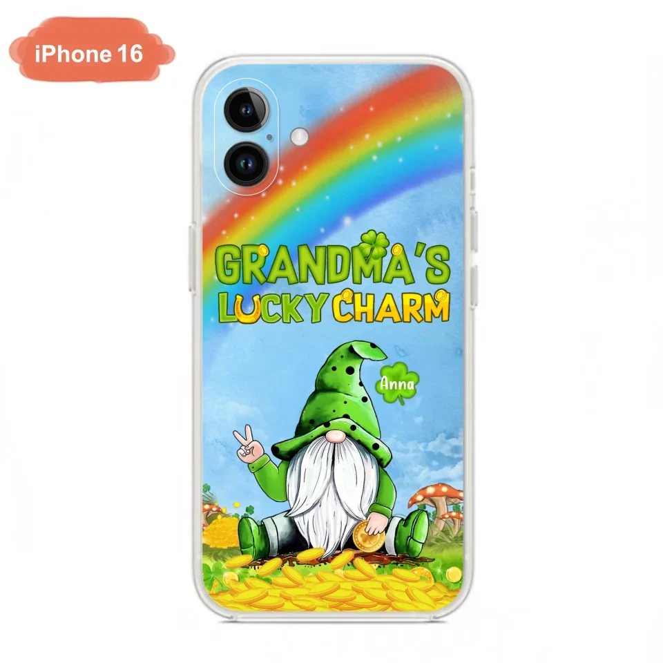 Custom Personalized iPhone Case/Samsung Case - Gift for Grandmother - Grandma's Lucky Charms Phone Case - Up to 6 Grandkids