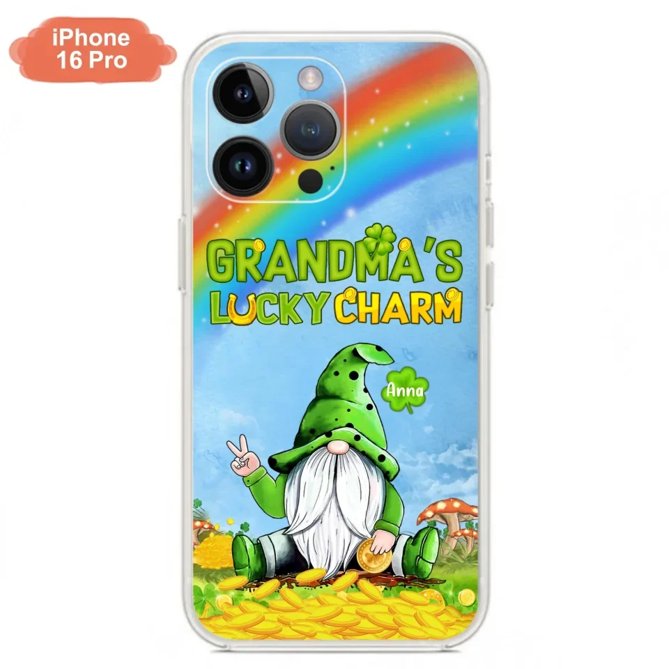 Custom Personalized iPhone Case/Samsung Case - Gift for Grandmother - Grandma's Lucky Charms Phone Case - Up to 6 Grandkids