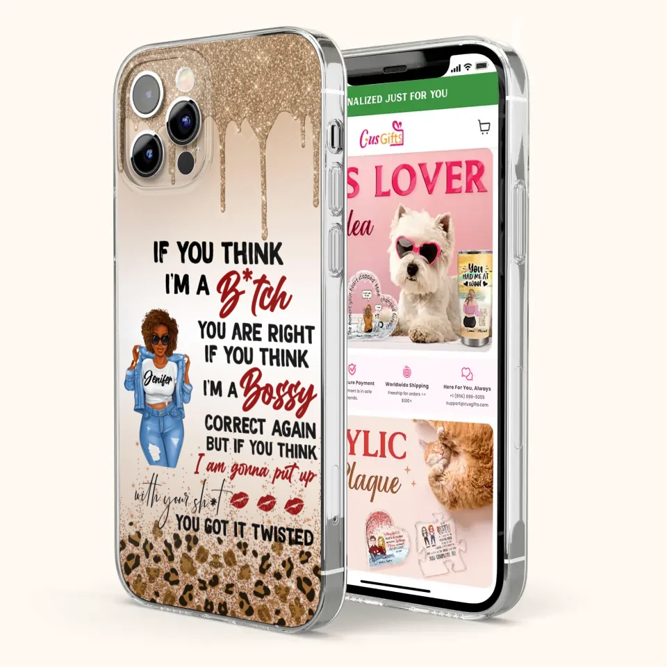 Custom Personalized Someone Called Me A Bitch Phone Case - Case For iPhone and Samsung Models