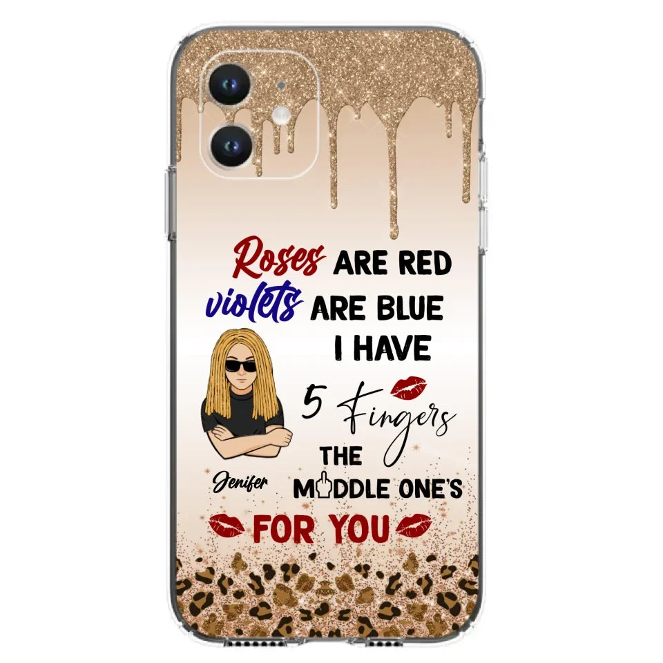 Custom Personalized iPhone and Samsung Case - Gift For Birthday/ Friends - Rose Are Red, Violets Are Blue