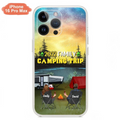 Custom Personalized Family Camping Trip Phone Case - Couple/ Single Parent/ Parents With Upto 2 Kids And 3 Pets - Gift Idea For Whole Family/ Camping Lover - Case For iPhone And Samsung