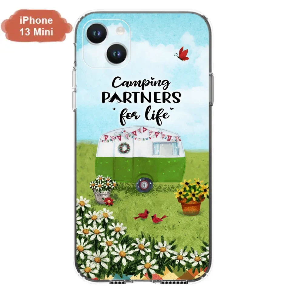 Custom Personalized Happy Campers Phone Case - Gift Idea For Camping Lover - Case For iPhone And Samsung
