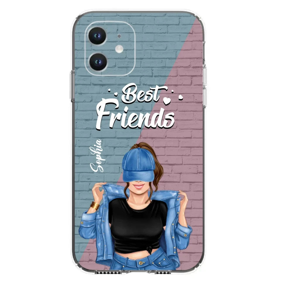 Custom Personalized Besties Phone Case - Gift For Friends/ Besties - Best Friends Forever And Ever - Case For iPhone And Samsung