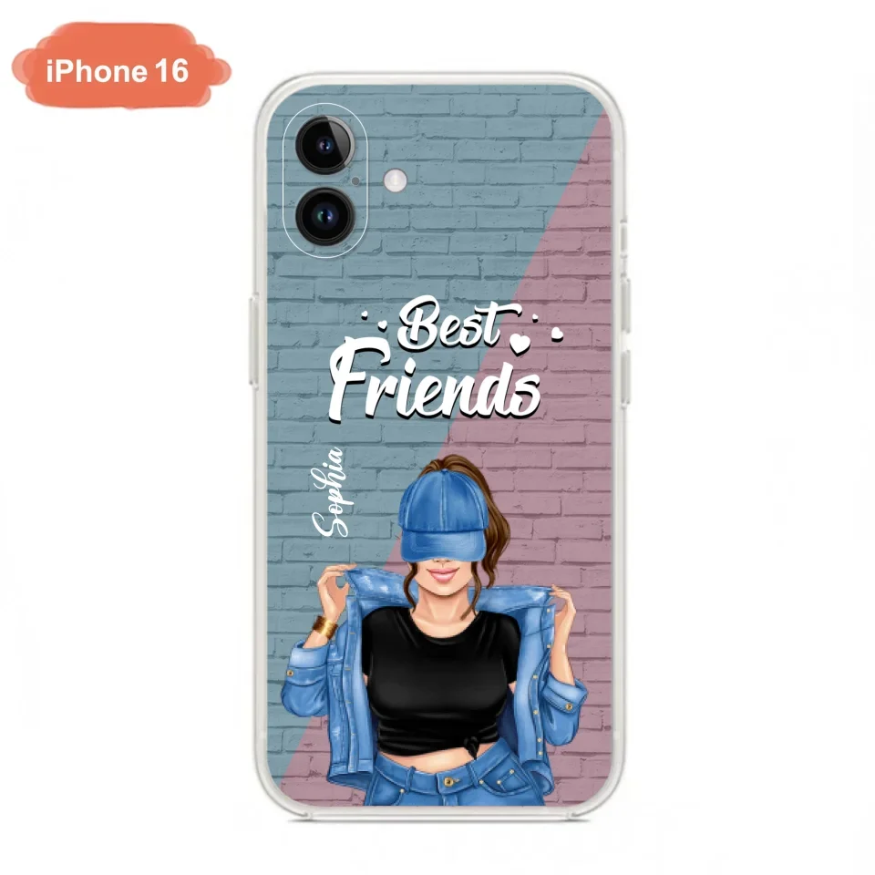 Custom Personalized Besties Phone Case - Gift For Friends/ Besties - Best Friends Forever And Ever - Case For iPhone And Samsung
