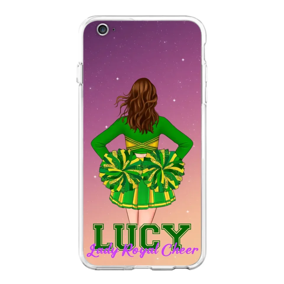 Personalized Cheerleading Phone Case - Birthday Gift For Cheerleading Coach, Cheerleader - Case For iPhone And Samsung
