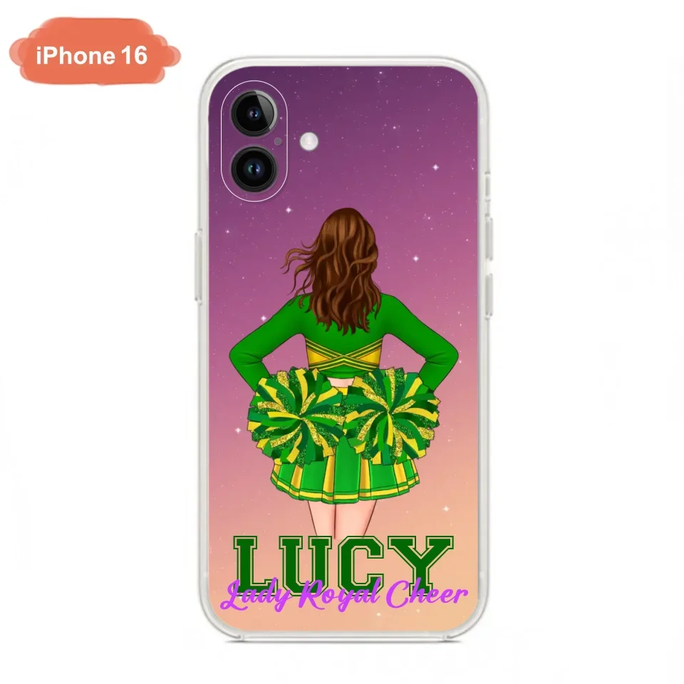 Personalized Cheerleading Phone Case - Birthday Gift For Cheerleading Coach, Cheerleader - Case For iPhone And Samsung