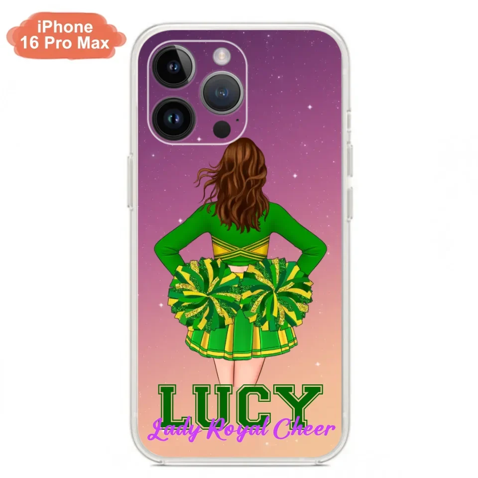 Personalized Cheerleading Phone Case - Birthday Gift For Cheerleading Coach, Cheerleader - Case For iPhone And Samsung