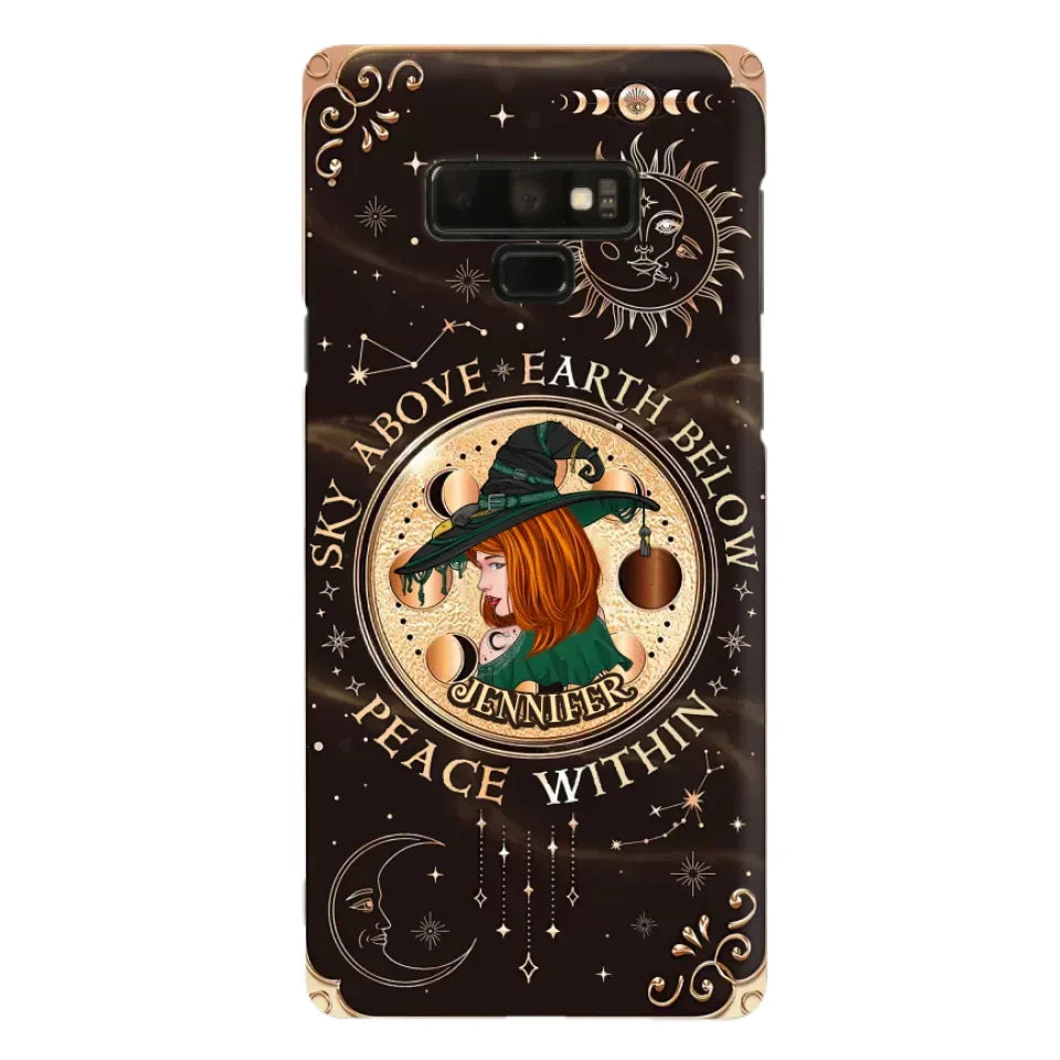 Custom Personalized Witch Phone Case - Gift Idea For Girl - Wiccan Decor/Pagan Decor - As Above So Below - Cases For iPhone And Samsung