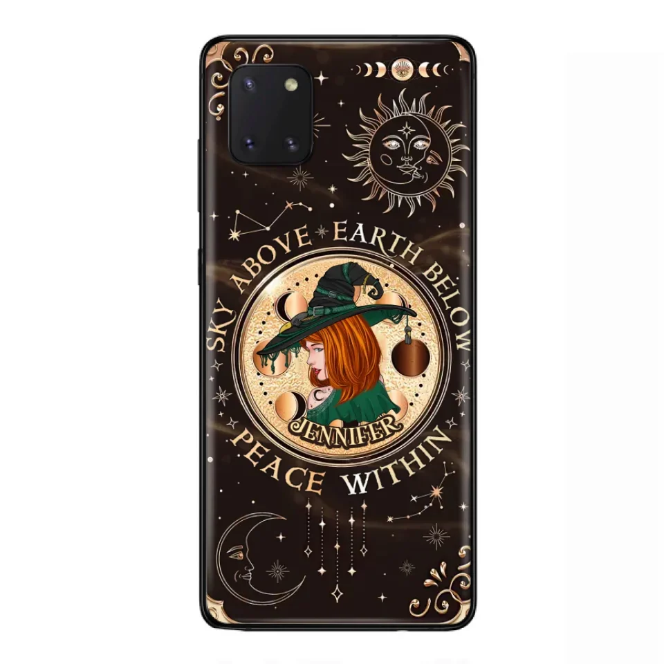 Custom Personalized Witch Phone Case - Gift Idea For Girl - Wiccan Decor/Pagan Decor - As Above So Below - Cases For iPhone And Samsung