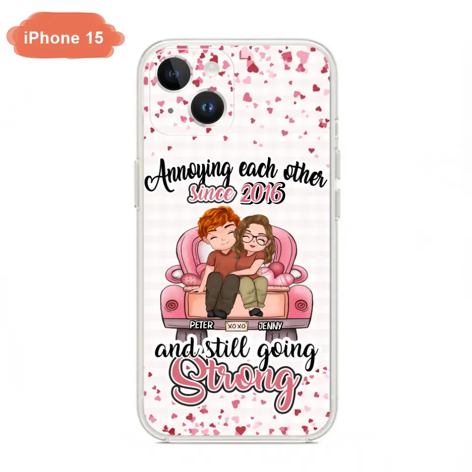 Custom Personalized Couple Phone Case - Valentine's Day/ Birthday/ Anniversary/ Mother's Day Gift For Wife From Husband - Case For iPhone And Samsung