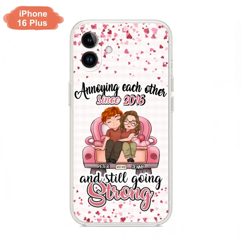 Custom Personalized Couple Phone Case - Valentine's Day/ Birthday/ Anniversary/ Mother's Day Gift For Wife From Husband - Case For iPhone And Samsung