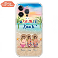 Personalized Beach Girls Phone Case - Up to 3 Girls - Gift Idea For Friends/Sisters - Salty Lil' Beach - Case For iPhone And Samsung