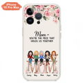 Custom Personalized Mother Phone Case - Upto 5 People - Gift Idea For Mother - Mom You're The Piece That Holds Us Together - Case for iPhone/Samsung