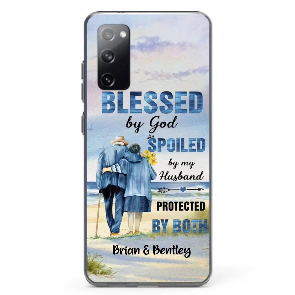 Custom Personalized Old Couple Phone Case - Best Gift Idea For Grandparents - Case For iPhone, Samsung and Xiaomi