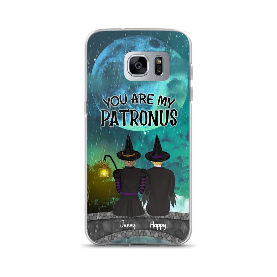 Personalized Witches Phone Case - Gift Idea For Best Friends with 2 Girls - You Are My Patronus