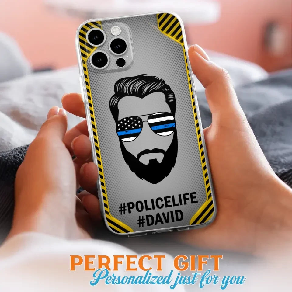 Custom Personalized Policelife Phone Case - Best Gift for Dads - For iPhone And Samsung - NTQYR8
