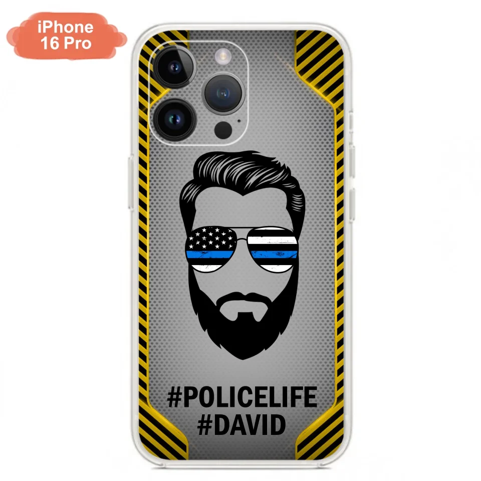 Custom Personalized Policelife Phone Case - Best Gift for Dads - For iPhone And Samsung - NTQYR8