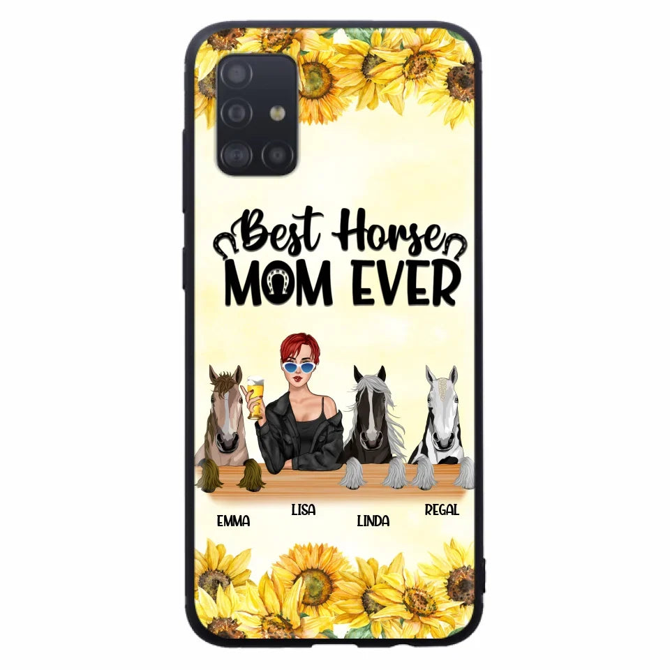 Custom Personalized Horse Mom Phone Case, Gift for Horse Lovers - Life Is Better With Horses