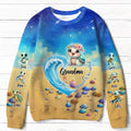 Personalized Turtle Grandma AOP Sweater - Gift Idea For Grandma with up to 6 Turtles - Blessed To Be Called Grandma