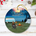 Personalized Camping Ornament - Man/Woman/Couple With Up to 6 Pets - Best Gift For Camping Lover - Camping Is My Retirement Plan - Q3VZTZ