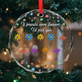 Personalized Flowers Glass Ornament - Gift Idea For Besties/Friends/Sisters - If Friends Were Flowers I'd Pick You
