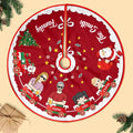 Personalized Family Christmas Tree Skirt - Gift Idea For Family/Pet Lover - Couple/Parent With Up to 3 Kids/Dogs/Cats
