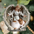 Personalized Angel Dog Acrylic Ornament - Memorial Gift For Dog Owner - Upload Photo