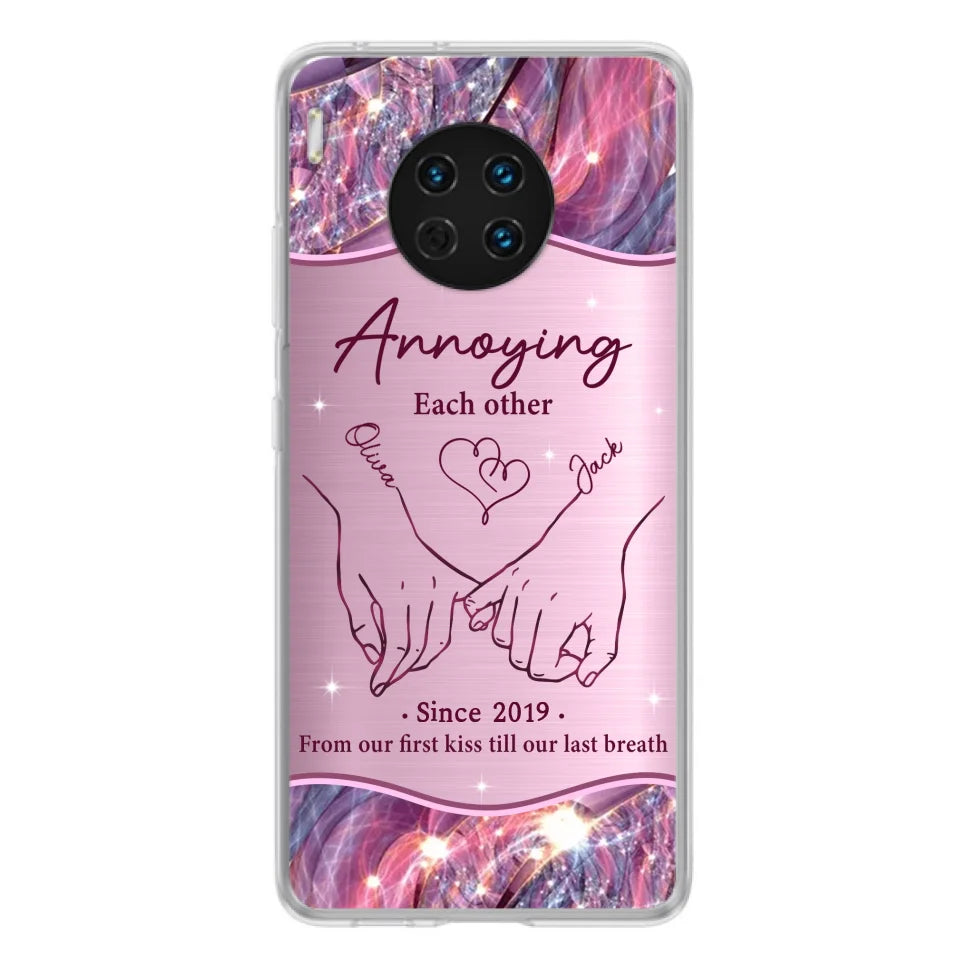 Custom Personalized Couple Phone Case For Xiaomi/ Oppo/ Huawei - Gift Idea For Couple - Annoying Each Other