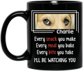 Personalized Dog Coffee Mug - Upload Photo - Gift Idea For Dog Lover - I'll Be Watching You