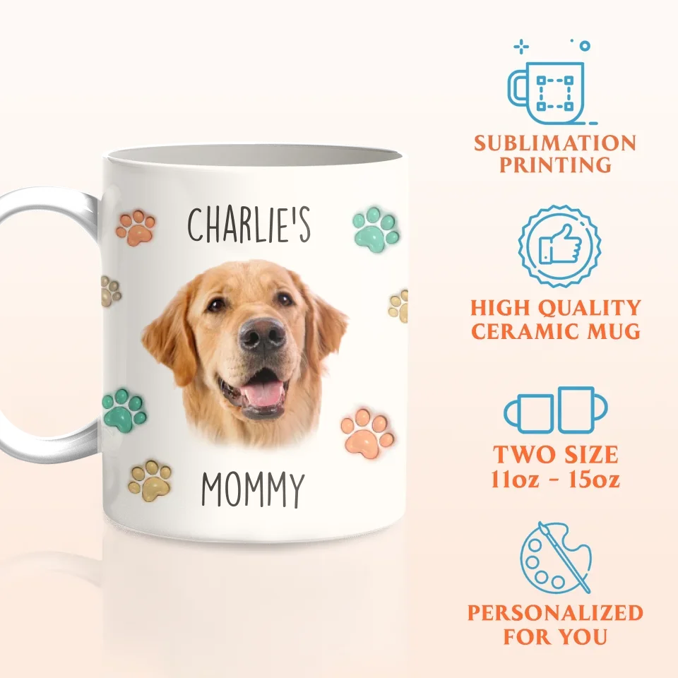 Personalized Dog Mom Coffee Mug - Gift Idea For Dog Lover - Upload Dog Photo - Best Dog Mom Ever