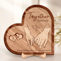 Personalized Couple Wooden Art - Gift Idea Couple/Husband And Wife - Together Forever