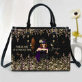 Personalized Witch Leather Handbag with Long Straps - Gift Idea For Witch/Friend